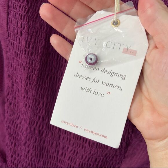 NWT Ivy City Co Florence Tulle Dress Plum size Large - Picture 8 of 13